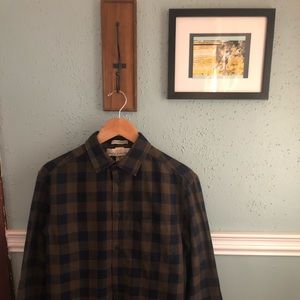 H&M men’s flannel buffalo check shirt size M